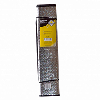 Шторка солнцезащитная под лобовое стекло "ГЛАВДОР" GL-703, металл.фольга,серебро 130х60см 50шт.